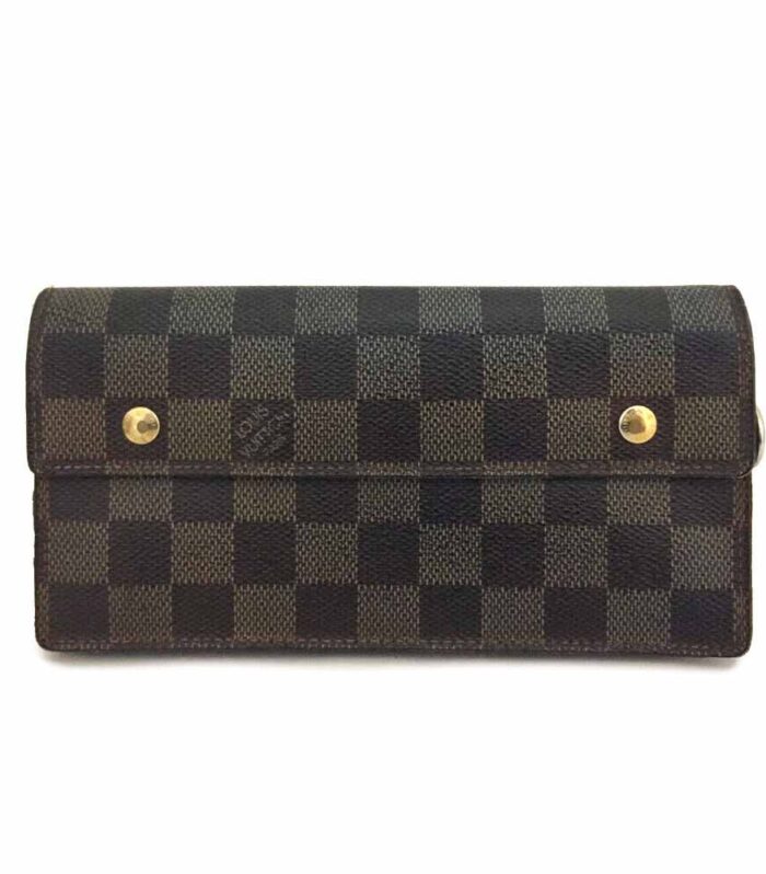 Louis Vuitton Damier Porte Monnaie Accordion Bifold Long Wallet
