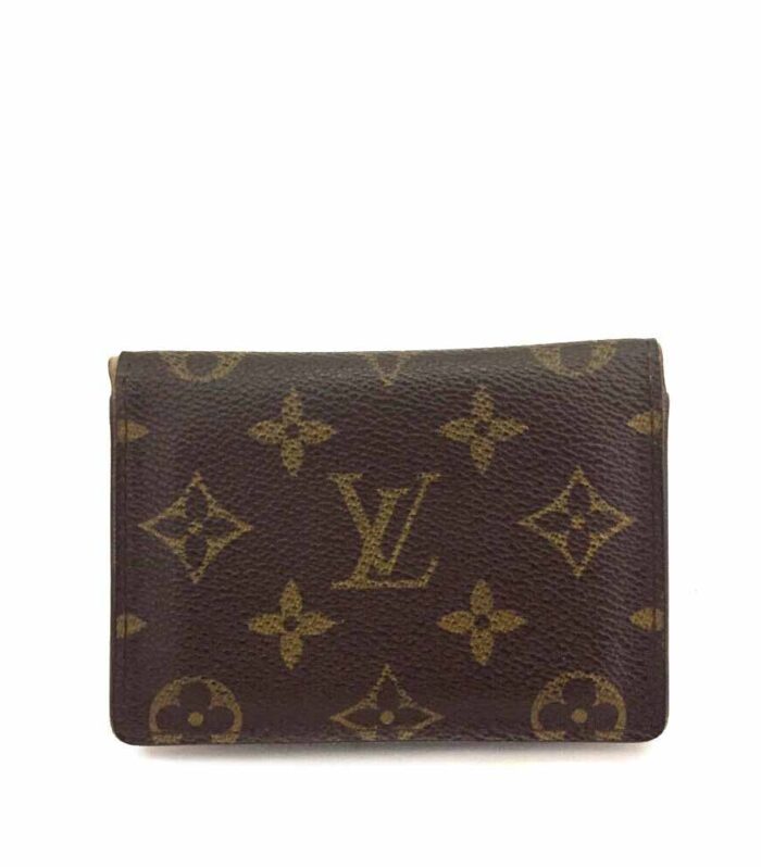 Louis Vuitton Monogram Porte 2 cartes Vertical Pass Card Case