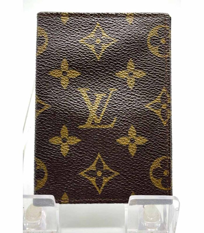 Louis Vuitton Taiga Porte Cartes Vertical Leather Pass Card Case