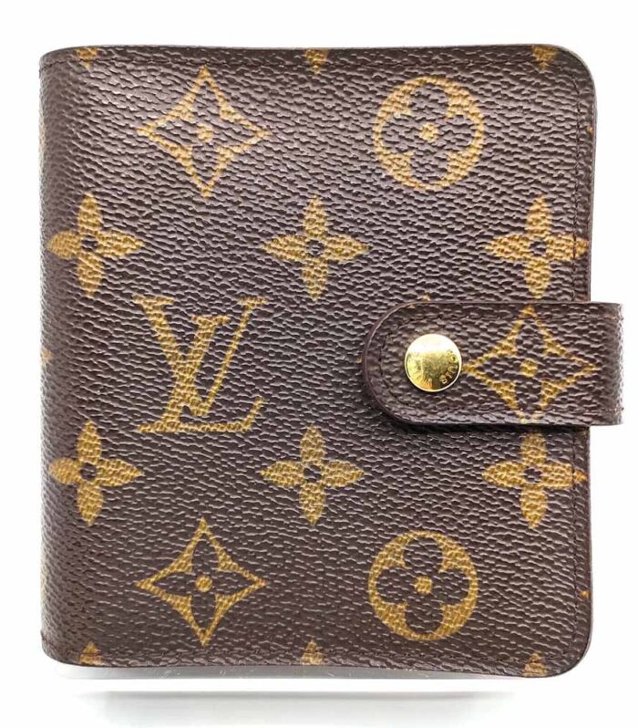 Louis Vuitton Wallet Compact Zip Brown Monogram