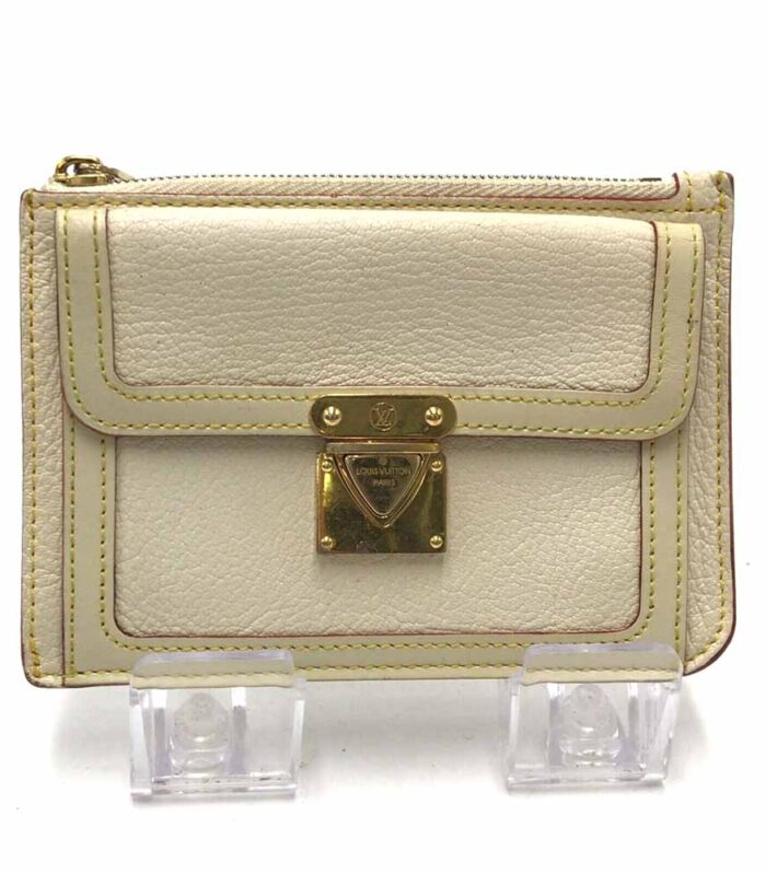 Louis Vuitton White Suhali Coin Case