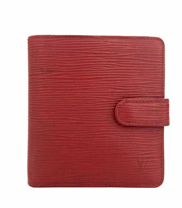 Louis Vuitton Red Epi Leather Porte Billets Compact Wallet